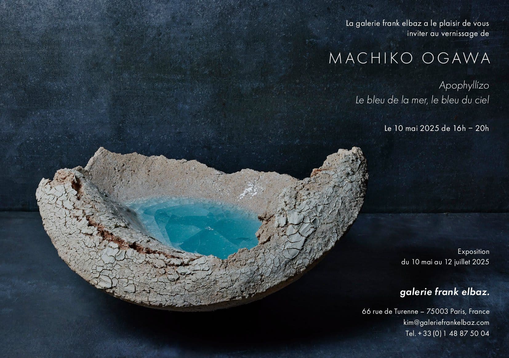 Machiko Ogawa — Apophyllízo, le Bleu de la Mer, le Bleu du Ciel