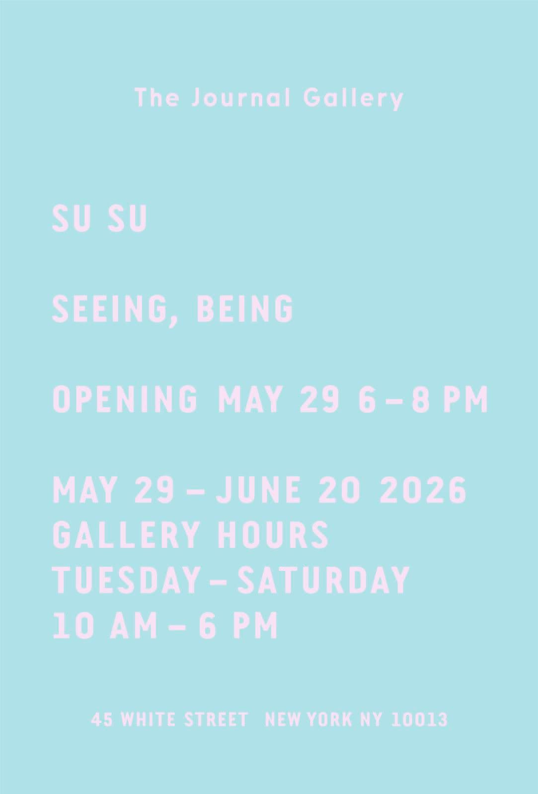 Su Su — Seeing, Being