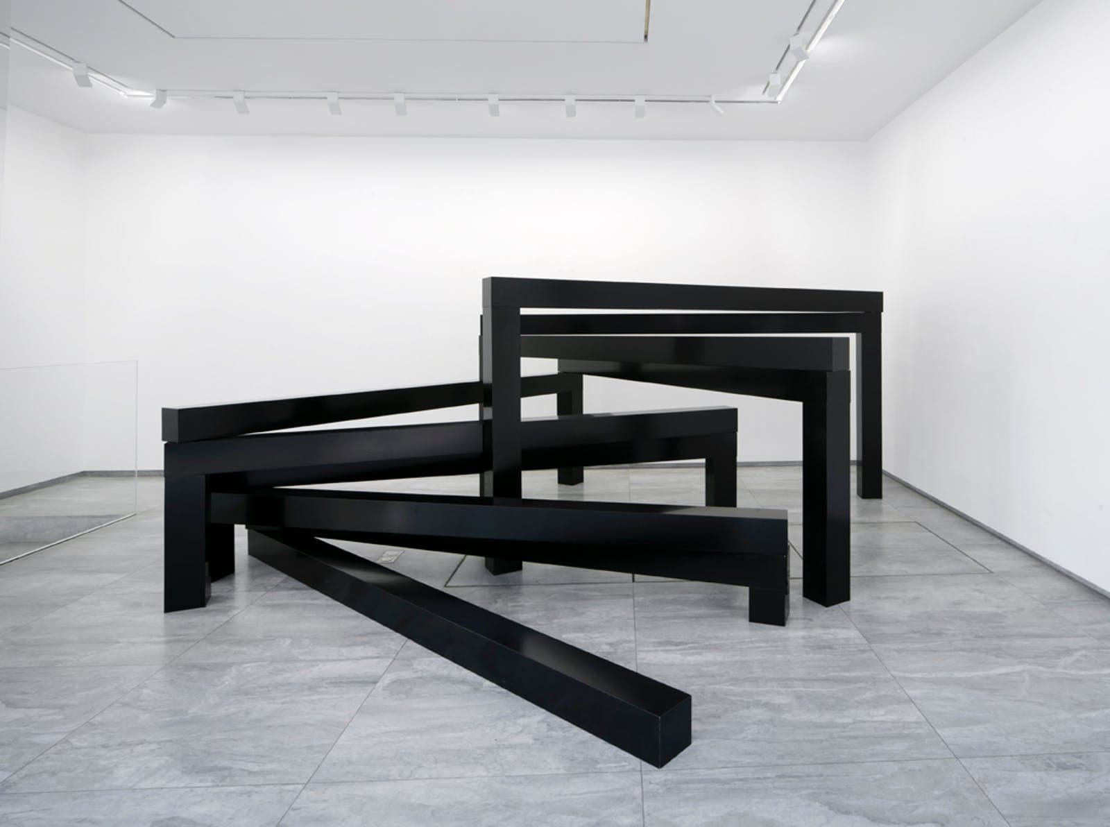 François Morellet — Beaming π A.N. 1 = 7°