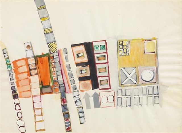 Eva Hesse — Arrows and Boxes, Repeated