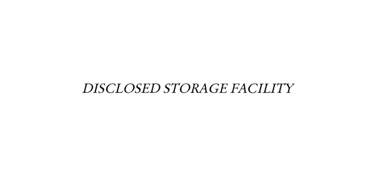 Group Exhibition — Disclosed Storage Facility