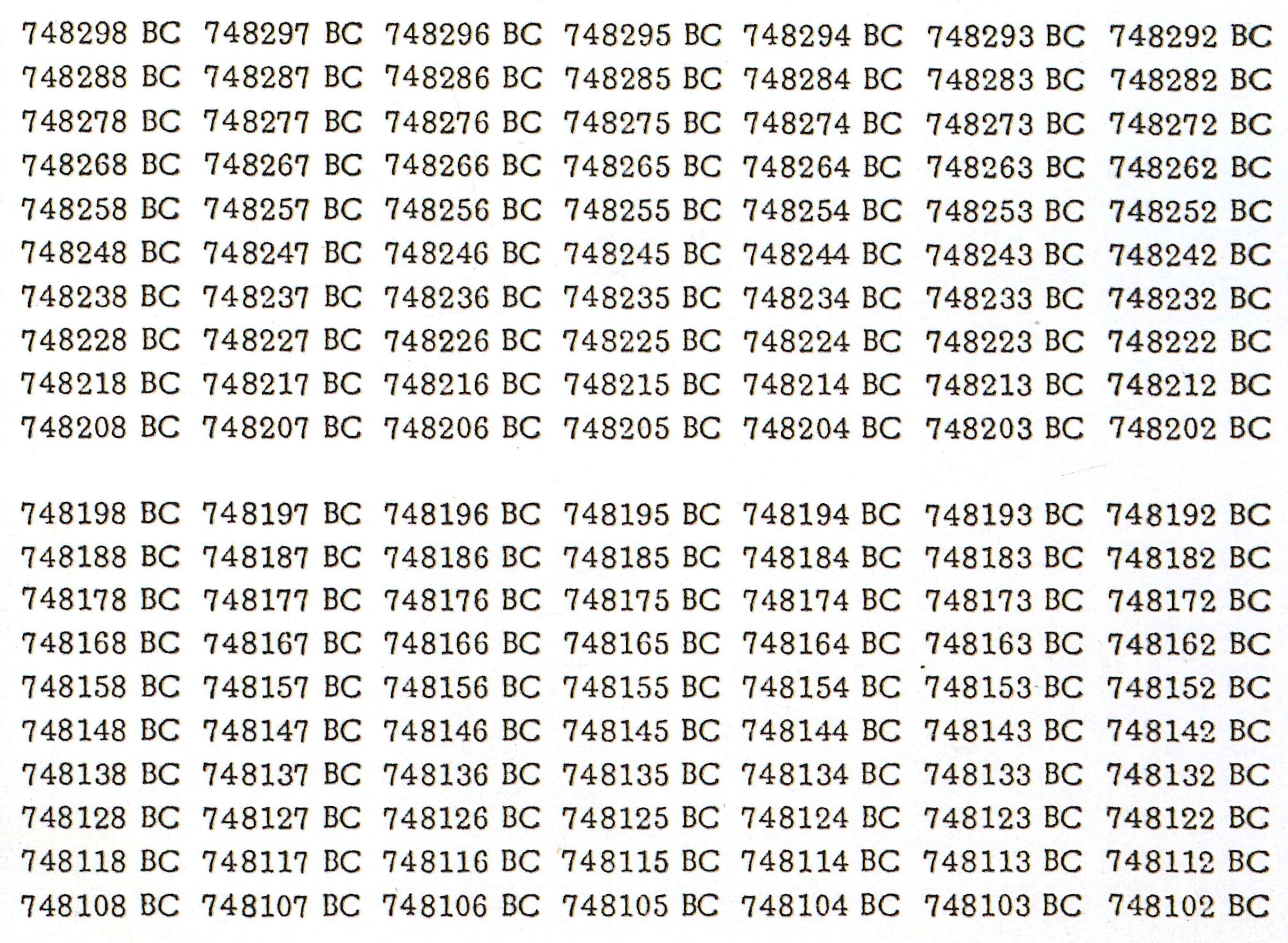 On Kawara — One Million Years (Reading) — image 2 of 2