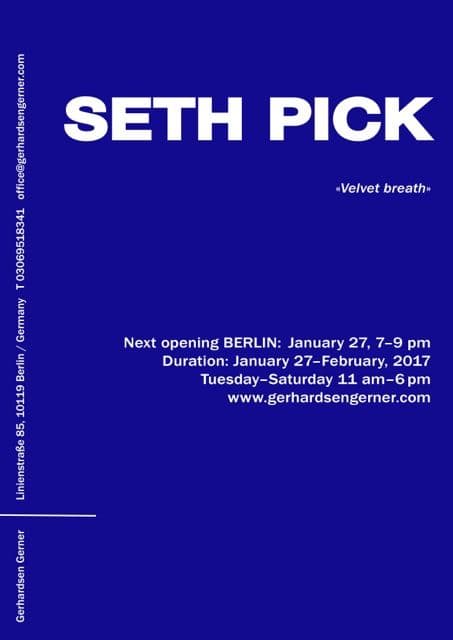 Seth Pick — Velvet Breath