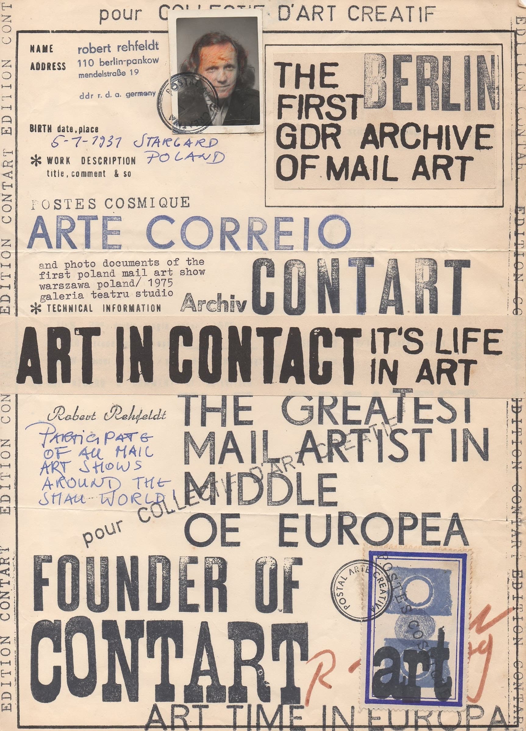 Mail Message from My Studio